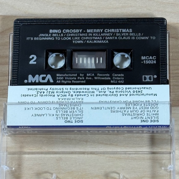 Bing Crosby Merry Christmas Cassette VINTAGE GUC - Picture 5 of 6
